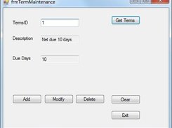 Term Maintenance Form