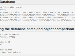 TaffyDB Screenshot 1