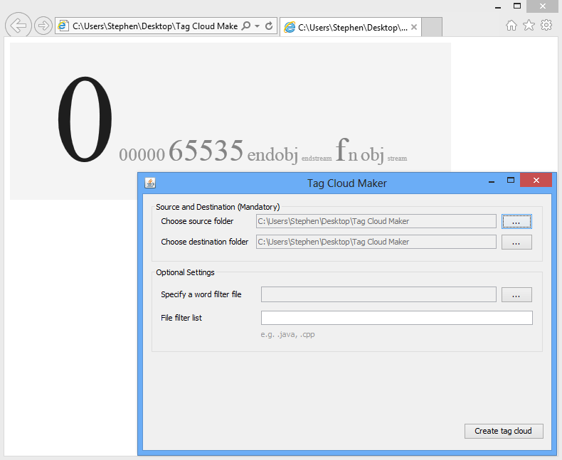 Tag Cloud Maker download | SourceForge.net