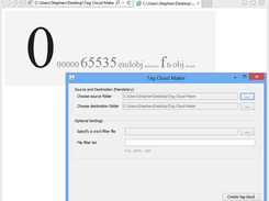 Tag Cloud Maker on Windows 8