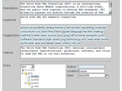 The tagme screen with auto-suggestions and taxonomy
