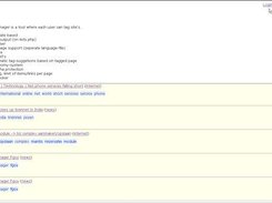 Main index page - some text + some tagged links