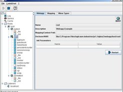 Webapplication view of the Swing console.