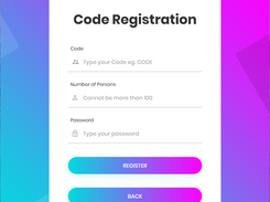 code registeration page