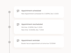 Tailly appointment notifications 