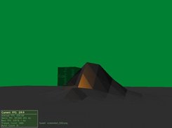Terrain with one Object.