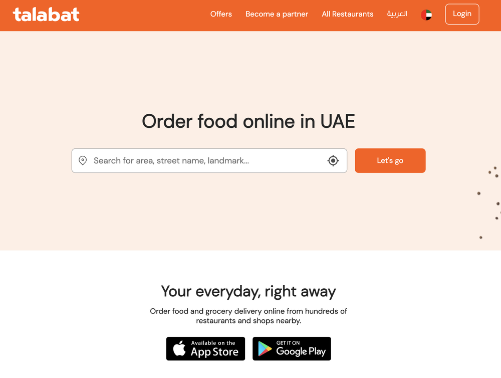 Talabat Screenshot 1