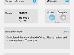 Instant work feedback