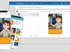 TalentCards Admin View (Web) and Learner View (mobile)