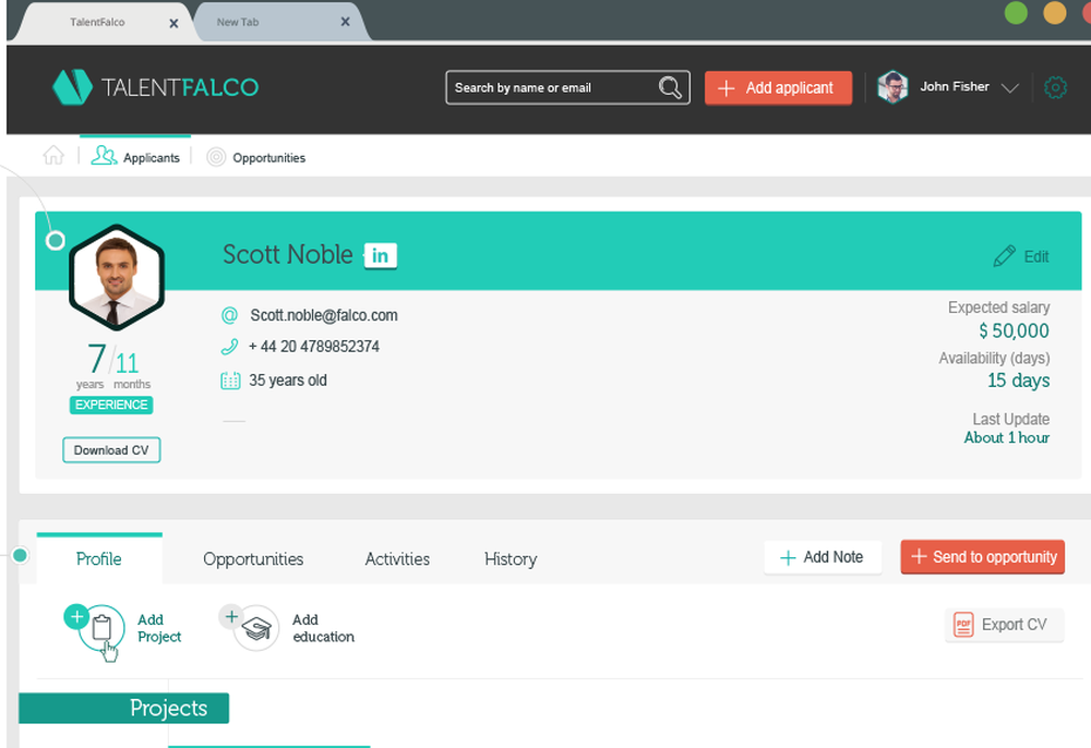 Talentfalco Screenshot 1
