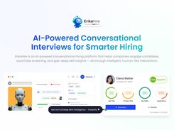 ErikaHire - An AI-first hiring suite powered by autonomous agents that source, engage, and conduct conversational interviews, while evaluating and coordinating talent — driving faster decisions, better hires, and measurable outcomes at scale.