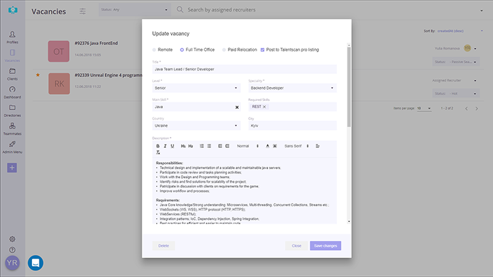 TalentScan Screenshot 1