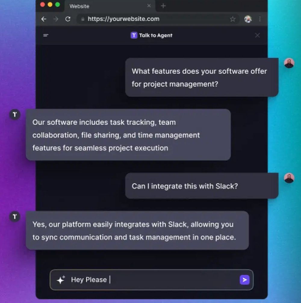 TalkToAgent Screenshot 1