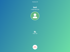 Outgoing Call Screen