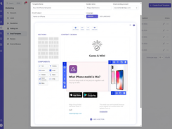 Create custom email campaigns using an easy drag and drop editor.