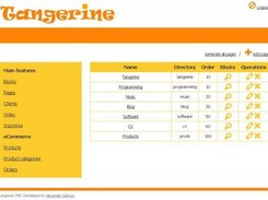Tangerine CMS Screenshot 1