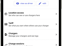 Set tariffs, access and payouts schemes per location