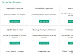 Request for a check-in conversation, create your own feedback request or choose from our templates