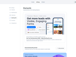 Tapform Sharing Link Editor for SEO