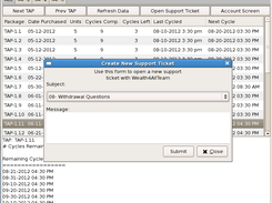 Tap Manager Support Ticket Screen