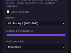 Ambilight via screen capture (PotPlayer/VLC)