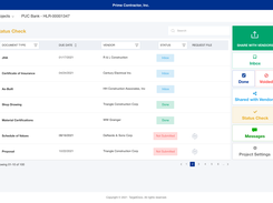 Subcontractor Status Checks