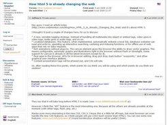 Example of advertisement area in a forum