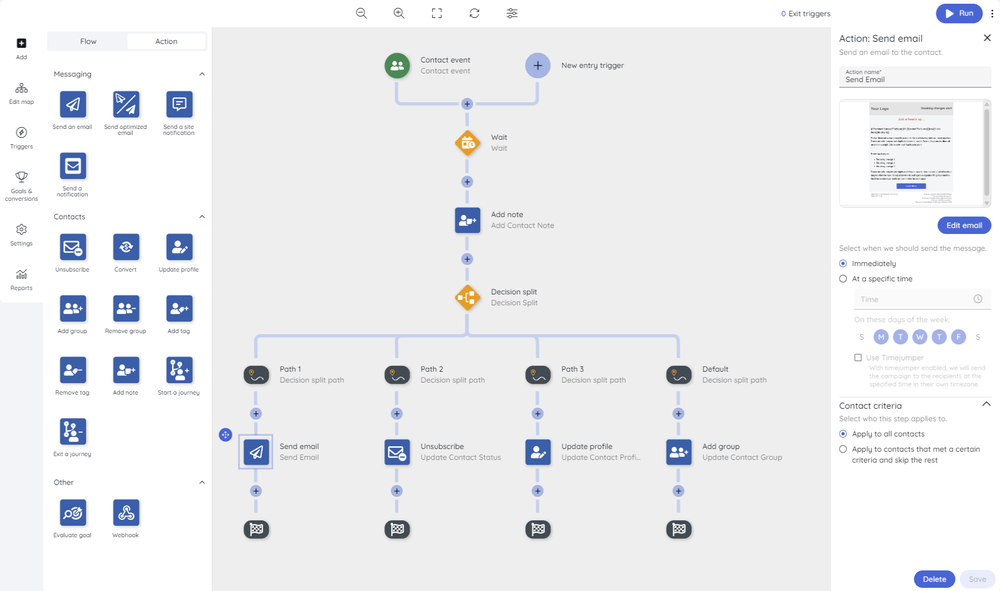 Journey editor