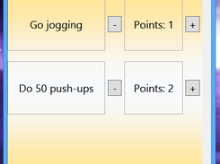 Add or take away points from tasks to judge your performance!