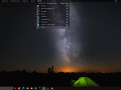 Organise your software in a stylish desktop menu