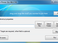 The default UI of TaskbarPinner