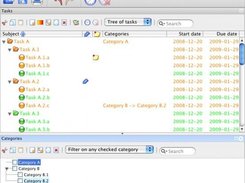 Tasks and categories (Mac OS X)