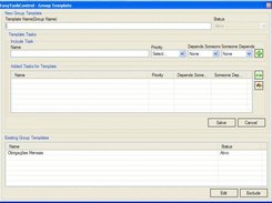 Group Template Window - Templates to create Groups