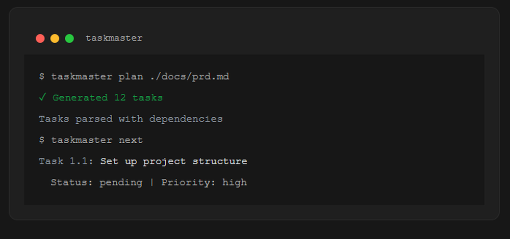 TaskMaster AI Screenshot 1