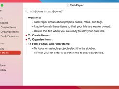 TaskPaper Screenshot 1