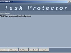 The main Task Protector window
