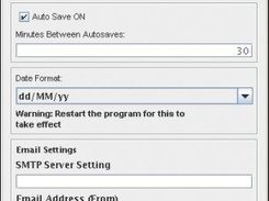 Tasktimer settings screen