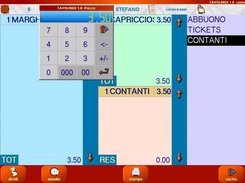 A form with sample of listview, table and virtual calculator