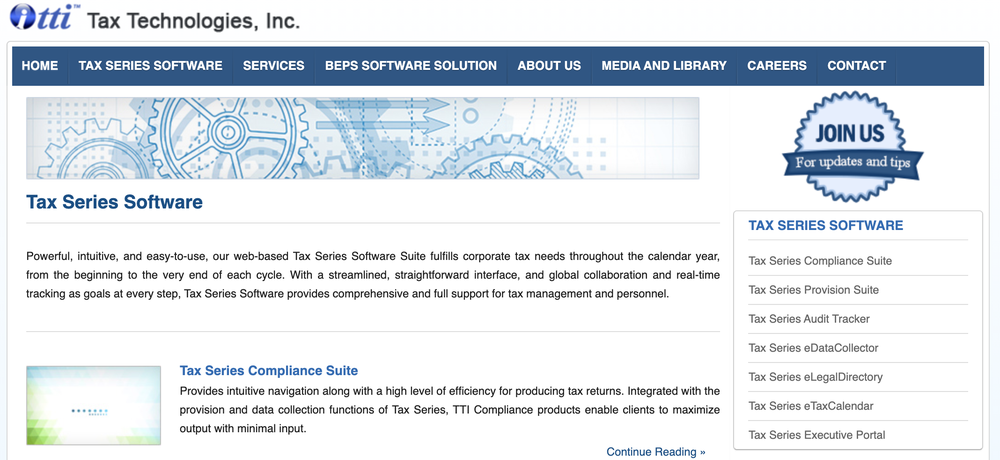 Tax Series Software Screenshot 1