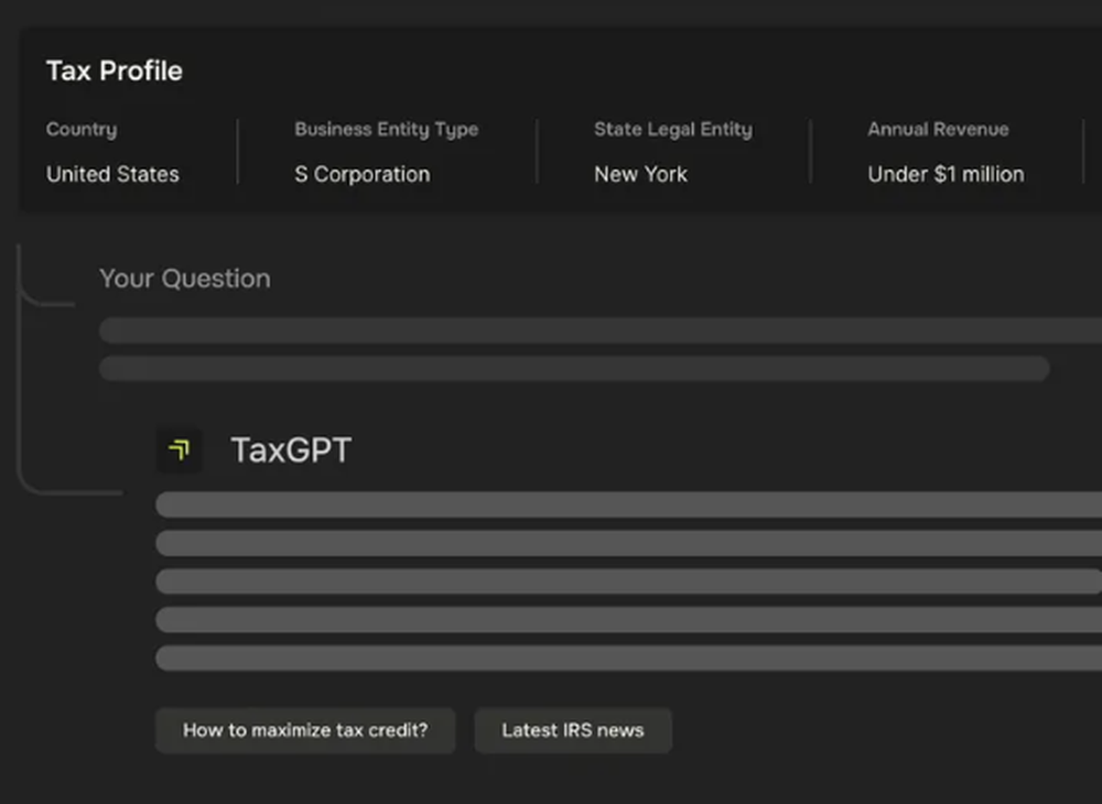 TaxGPT Screenshot 1