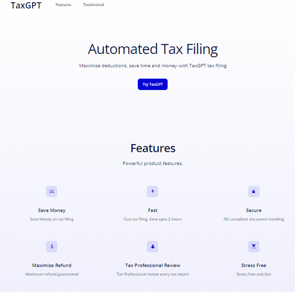 ZeroTax.ai Screenshot 1