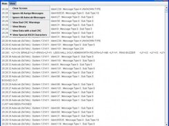 The program in action decoding a Autocab system