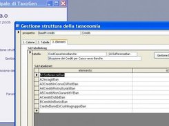 La finestra di gestione degli elementi nella versione 3.0