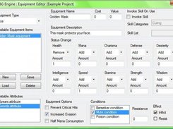 Develop the equipment for characters