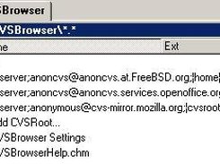 TC File System Screenshot of CVSBrowser Plugin