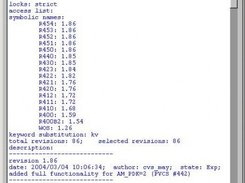 Example of CVS Log Output