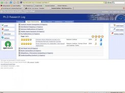 A screenshot of the client interface when viewed on Firefox.