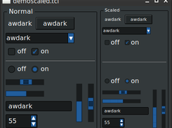 awdark with scaled styles