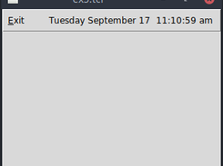 widget in top menu