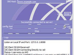 TCP Over SSL Tunnel Screenshot 2